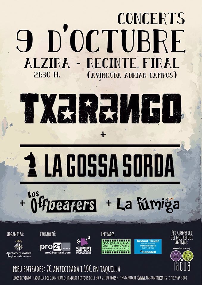 cartell Concerts 9 octubre