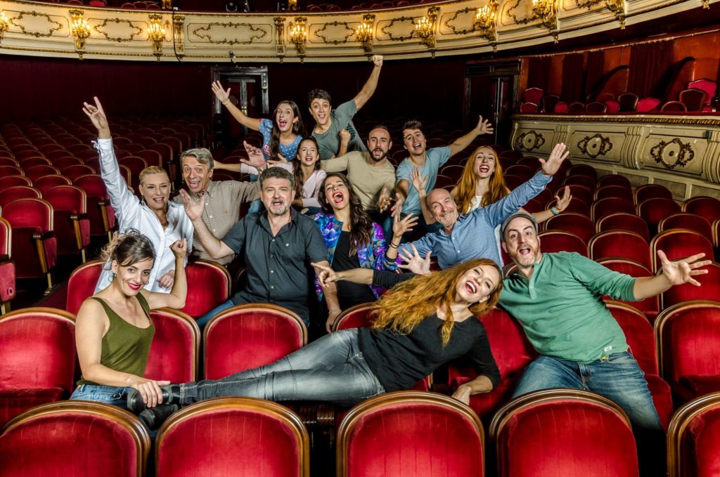 Foto de l'equip de "Tic Tac", musical per Nadal