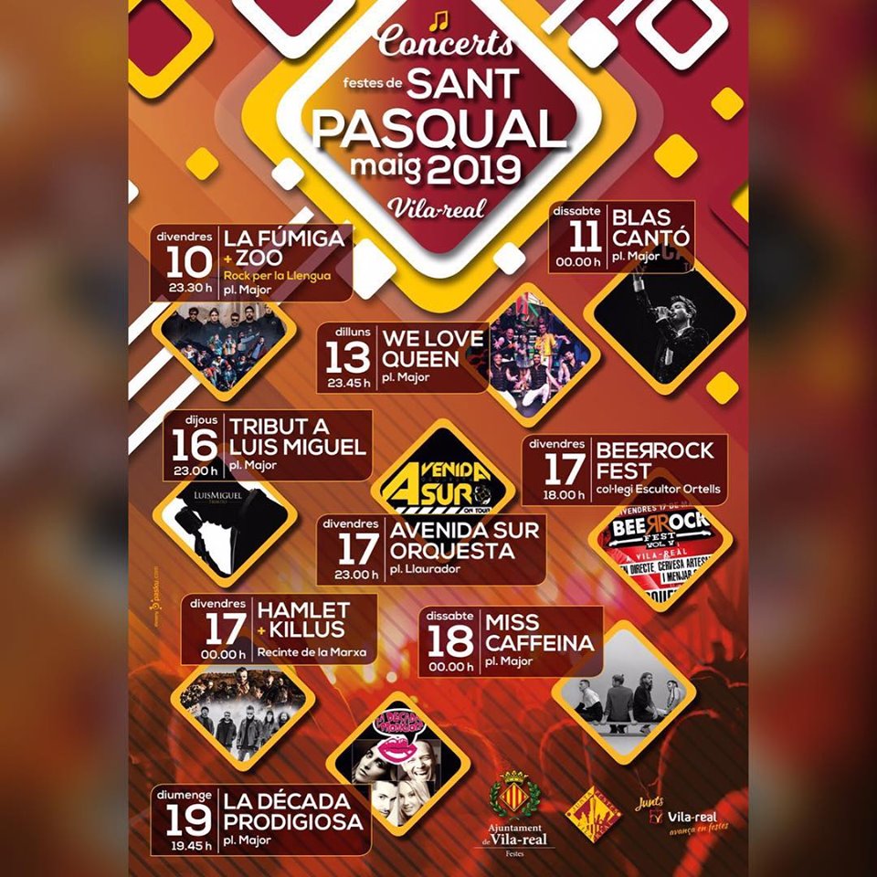 Concerts Sant Pasqual Vila-real 2019