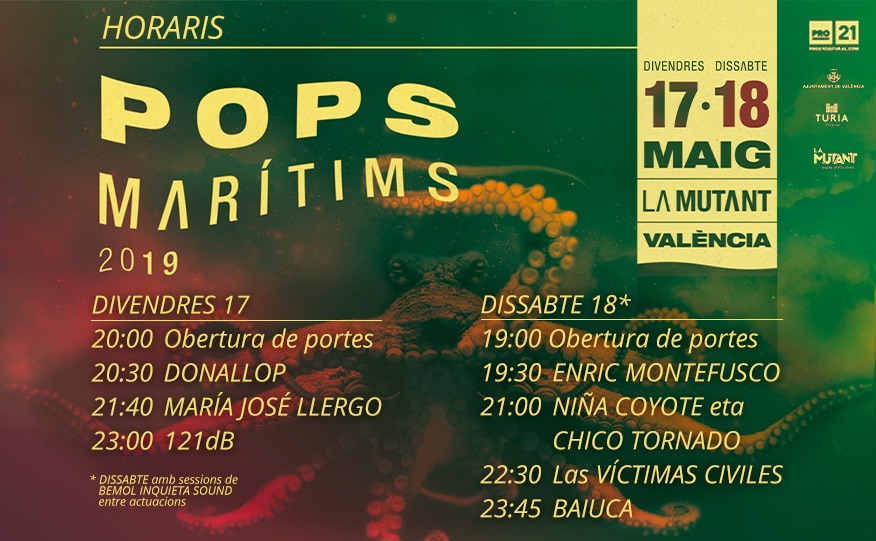 Horaris Pops Marítms 2019