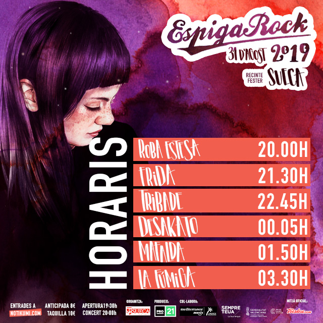 Horaris EspigaRock 2019