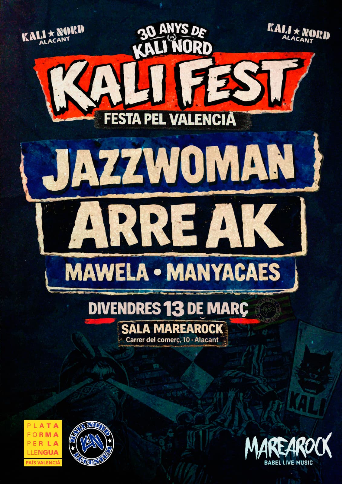 Cartell 30 aniversari kali nord alacant